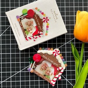 NEW Sittin’ with Santa Hallmark Keepsake Photo Ornament 2011 • Holiday Ornament
